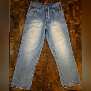 Akademiks Light Blue Straight Jeans